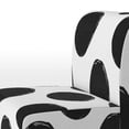 thumbnail image 2 of Designart "Black Circles Pattern" Upholstered Patterned Accent Chair and Arm Chair, 2 of 5