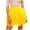 Yellow, variant on Umfun Women's Tiered Asymmetrical Tulle Mini Skirt Elastic High Waist Puffy Mesh Skirt for Party Prom