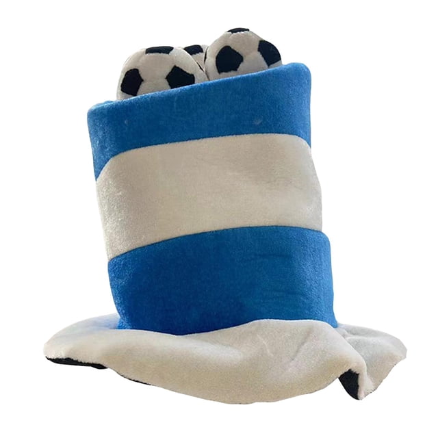 Sombrero de aficionado al fútbol, gorra, sombreros, , sombrero de fútbol de carnaval de partido de fútbol para favores hombr Azul Colco sombrero de fútbol de carnaval