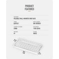 thumbnail image 5 of Foldable Wall Mounted Shoe Rack - 4 Piece White SHENMO, 5 of 5