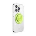 thumbnail image 2 of PopSockets Phone Grip for MagSafe, Magnetic Holder, Phone Stand, Neon Green - Ripple Iridescent Absinthe, 2 of 6