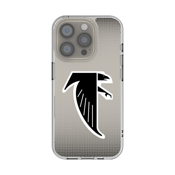 Atlanta Falcons Linen Logo iPhone Clear Case