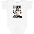 thumbnail image 3 of Inktastic Life is Better with Goats Boys or Girls Baby Bodysuit, 3 of 5