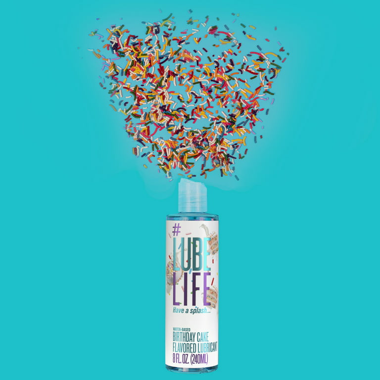 Lube Life Water Based Cotton Candy Flavored Lubricant, 8 fl oz