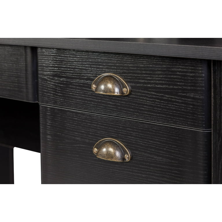 OneSpace Eleanor Executive Desk Black Walmart