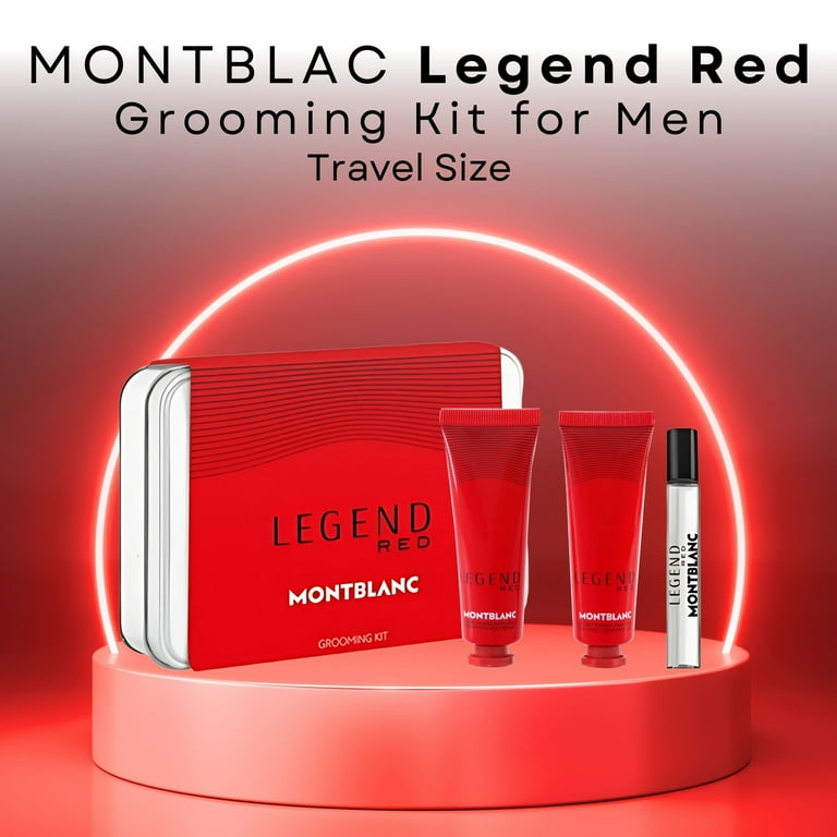Mont Blanc Legend Red Discovery Set for Men, Cologne Gift