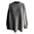 thumbnail image 4 of Duoif Womens Sweaters Women's Open Front Cardigan - Lightweight Soft Knit Outerwear Sweaters for Women Grey L, 4 of 5