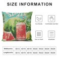 thumbnail image 5 of Orinice Sweet Summer Pillow Covers   Pineapple Watermelon Throw Pillow Covers Tropical Fruits Pillowcase Double Sided Printing Cushion Case for Home Decor Outdoor Sofa 24x24in, 5 of 5
