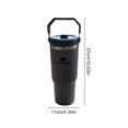 thumbnail image 2 of Taza de café caliente portátil taza térmica de acero inoxidable de 30oz para coche con tapa taza de coche con aislamiento al vacío para Camping senderismo Picnic, 2 of 7