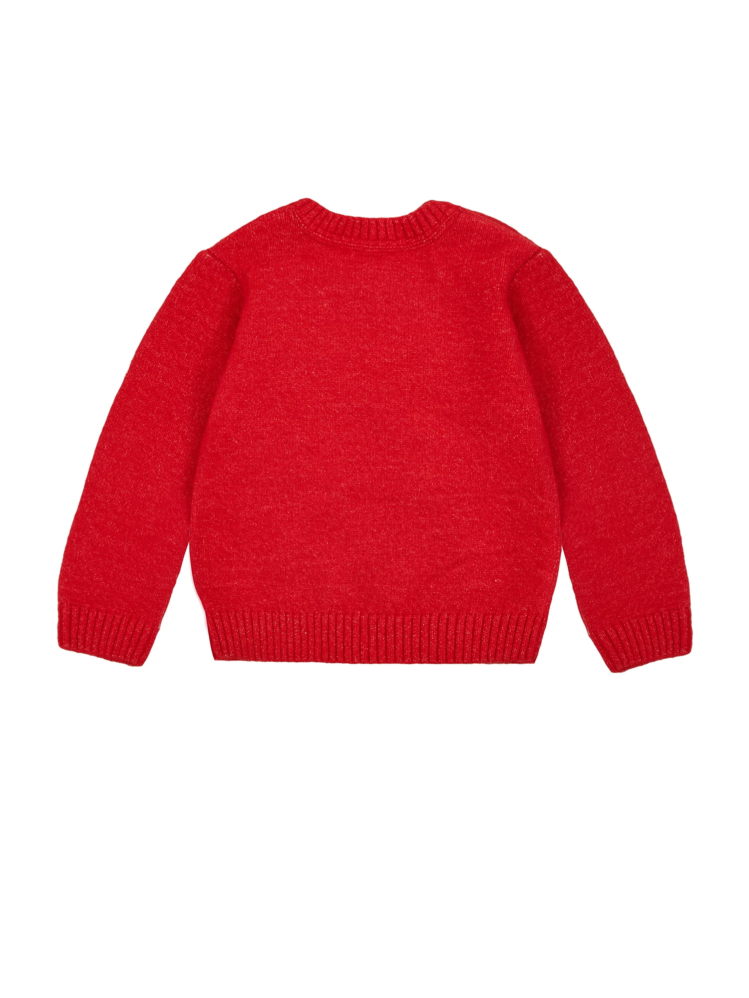 Wonder Nation Toddler Girls Holiday Fair Isle Sweater, Sizes 12M-5T