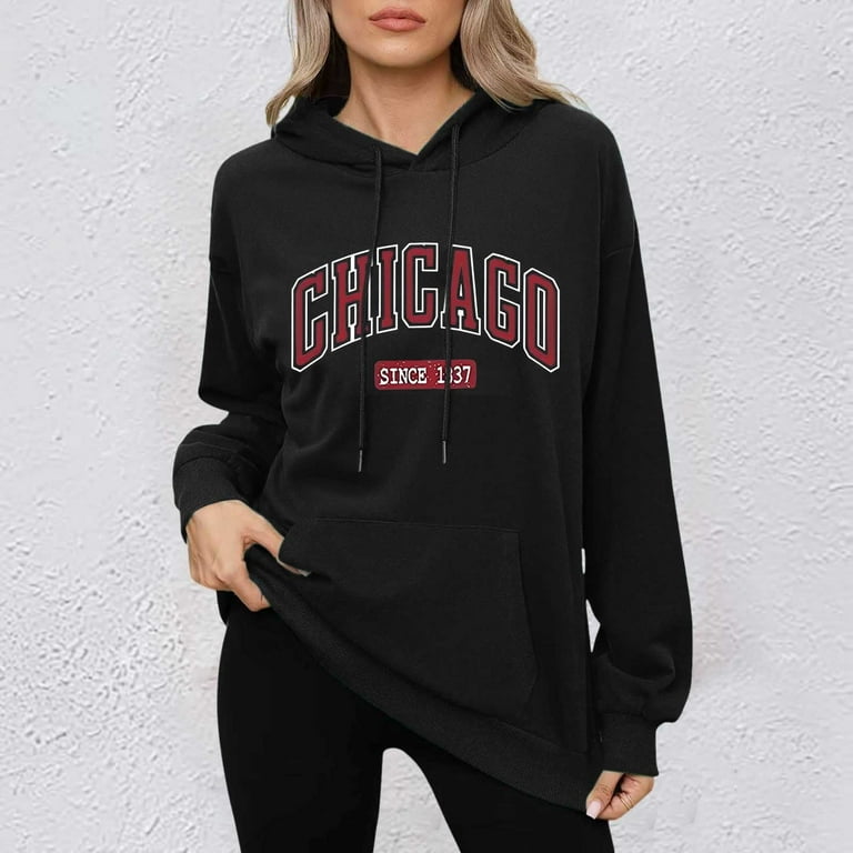Hoodies for Women Loose Bottom Sweatshirts Women Ladies Long Sweatshirt  Christmas Dress Mom Sweater Womens Dress Tops Leopard Sweatshirt Zipper  Athletic Oversize Workout Sweater Black 2XL - Walmart.com