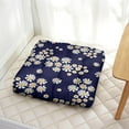 thumbnail image 3 of Boho Daisy and Butterfly Floor Cushion - 24" Oversized Square Seat, Full & Fluffy PP Cotton Filling, Daisy Print Aesthetic, 3 of 4