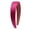 Hot Pink, variant on CXHEGBEJ Headbands for Women Hairband Faux Leather Headband for Female Plastic Hard Headdress Plain Color Headwear Hair Accessories Pink