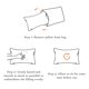 thumbnail image 5 of Pillow FLXXIE Tiny Pillows de microfibra de 18 x 28 cm para viajes, paquete de 2, 5 of 5
