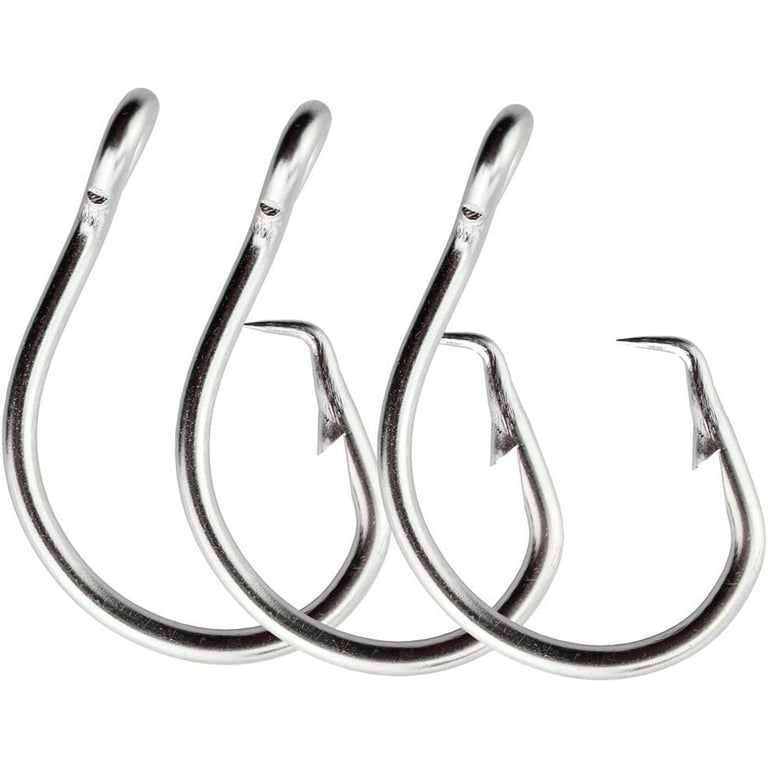 Circle Hook Saltwater Freshwater For Bass and Tuna 8/0 14/0 Perfect Big  Fishing Game Fishing Hook, 30Pack 
