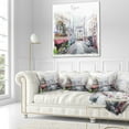 thumbnail image 3 of Designart Paris Illustration - Cityscape Digital Throw Pillow - 18x18, 3 of 5