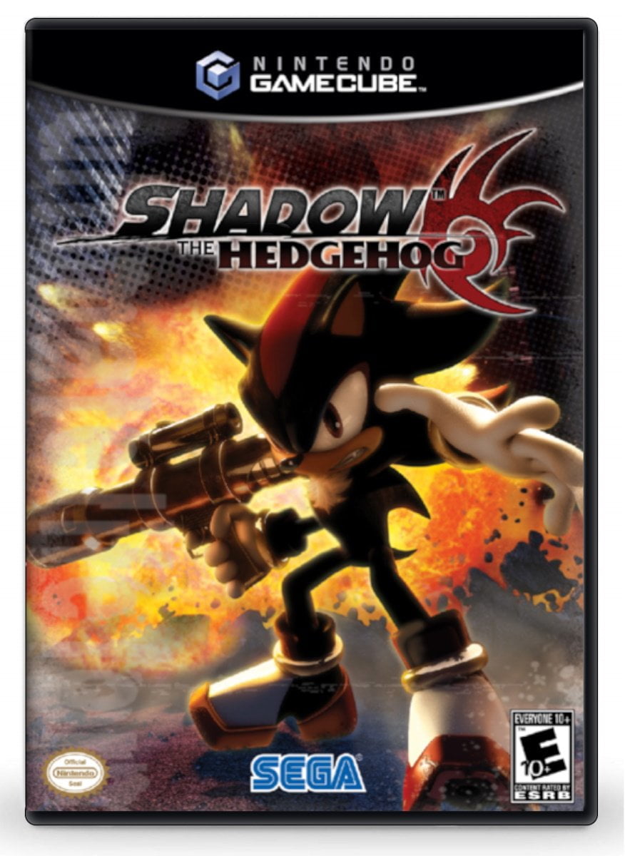 Shadow the Hedgehog Nintendo GameCube Good Disc Game Case Sonic Cube No  Manual