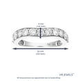 thumbnail image 6 of Vir Jewels 1 CTTW Diamond V Shape Wedding Band in 14K White Gold Size 10, 6 of 9