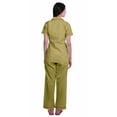 thumbnail image 4 of Moomaya Printed Short Sleeve Pajama Set For Women Printed Button Up Sleep Shirt, 4 of 6