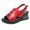 Red, variant on Vedolay Summer Sandal Sandals for Women Platform Sandals,Two Band Wedge Sandals with Adjustable Ankle Strap,Green 6.5