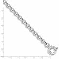 thumbnail image 3 of Sterling Silver Rhodium Plated Polished Rolo Link Bracelet (7.5 X 7.4) Made In Italy -Jewelry By Sweet Pea, 3 of 6