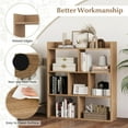 thumbnail image 5 of Costway 1 PCS 7-cube Bookcase 3-tier Open Storage Shelf with Anti-tipping Kits for Living Room Natural, 5 of 9