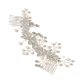 thumbnail image 4 of Zhuge Horquillas para el pelo de boda con flores para novias, peinetas con perlas de cristal,joyas con diamantes de imitación para novias, damas de honor y mujeres (plateadas), 4 of 5