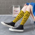 thumbnail image 7 of Womens Caution Tape Knee High Socks Comfy Thermal Boot Long Socks, 7 of 7