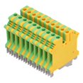 thumbnail image 2 of 50Pcs DIN Rail Mount Terminal 2 Channel Side Wiring Grounding Terminals Block 34A USLKG‑5, 2 of 5