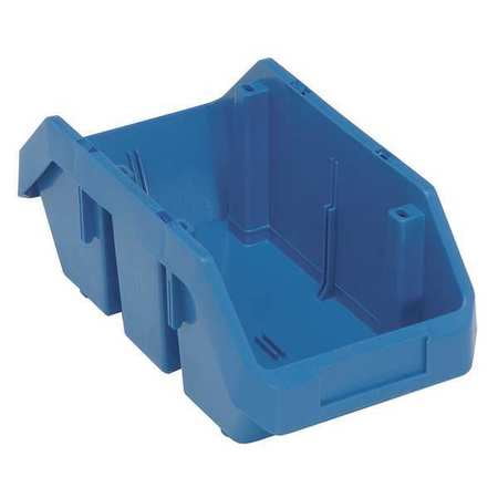 - Quantum Storage Systems 75 Lb Capacity, Cross-Stacking Bin, Double Hopper, Blue QP1265BL