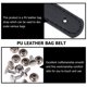 thumbnail image 2 of EeaseMX Juego de 2 asas de cuero para bolsos, correas de repuesto para bolsos, cinturones con remaches, 2 of 8