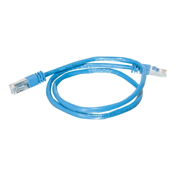 C2G 14ft Cat5e Snagless Shielded (STP) Ethernet Network Patch Cable - Blue - Patch cable - RJ-45 (M) to RJ-45 (M) - 14 ft - STP - CAT 5e - molded, stranded - blue
