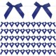 thumbnail image 1 of Uxcell 100-Pack Cintas de Raso en Forma de Lazo, Cintas de Lazo de 2.4x2.8 Pulgadas para Manualidades DIY/Productos de Panadería [Azul Oscuro], 1 of 6