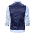 thumbnail image 4 of APEXFWDT Mens Print Dress Vest Slim Fit Single Breasted Button Down Formal Waistcoat V Neck Suit Vest for Festival Party, 4 of 4