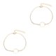 thumbnail image 1 of Tobillera Círculo universal Qarigey Joyería estética Pulseras de tobillo Oro 2piezas, 1 of 6