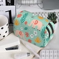 thumbnail image 7 of Sikiie Elephant and Flowers Print Flip Double-layer Pencil Case, All-purpose Stationery Bag for Study and Office, Zipper Design, Unisex, 7 of 7