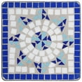 thumbnail image 3 of vidaXL Mosaic Side Table Blue and White Ceramic, 3 of 5