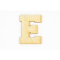 thumbnail image 1 of 1 Pc, 6 Inch X 1/4 Inch Thick Collegiate Font Wood Letters E Easy To Paint Or Decorate For Indoor Use Only, 1 of 2