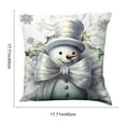 thumbnail image 5 of Under $5 Christmas Throw Pillow Covers 18x18" Party Supplies Christmas Pillowcase Bedroom Sofa Cushion Pillow Cover, 5 of 7