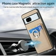 thumbnail image 3 of Phone Case for Google Pixel 7A 5G 2023 Wallet Cover with Tempered Glass Screen Protector and Slim Ring Stand Credit Card Holder Magnetic Leather Cell Accessories Pixel7A A7 Women Men Beige, 3 of 14