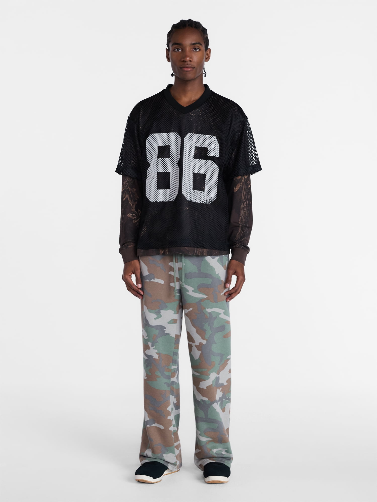 No Boundaries Fleece Open Hem Pants, Men's XS-5XB
