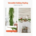 thumbnail image 3 of KFFKFF 9-FT Christmas Garland, Realistic Norfolk Pine Design, Artificial Evergreen Greenery for Indoor and Outdoor Holiday Decorations on Tables, Mantels, and Fireplaces, 3 of 9