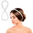 thumbnail image 1 of Diademas trenzadas Sage Sultana para adultos - Bandas elásticas para el cabello Accesorios para el cabello para entrenamientos de yoga Regalo para ella (blanco), 1 of 1