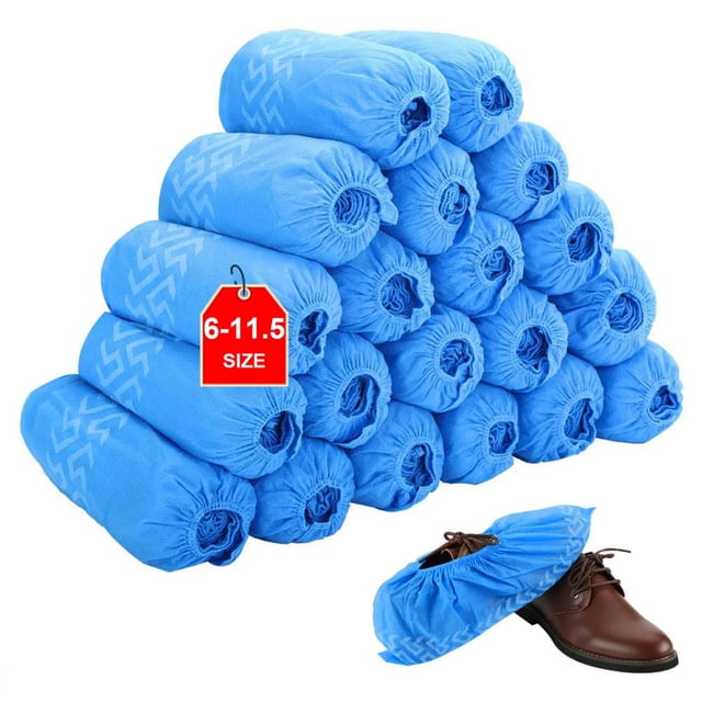 Cubrezapatos desechables Tomus-UNI, 100 pares, antideslizantes, azules