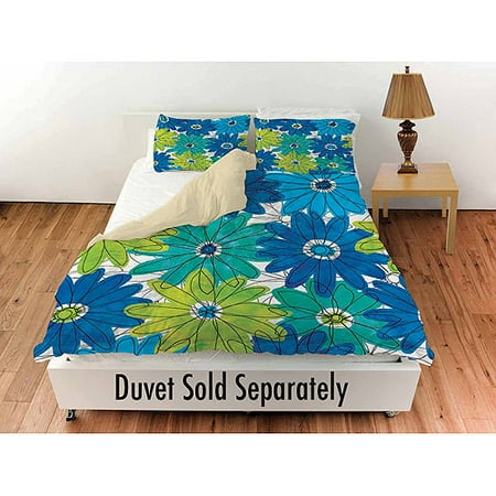 Thumbprintz Funky Florals Daisy Royal Blue Standard Sham, 30