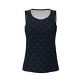thumbnail image 3 of Picia Black Fish scales Pattern Women's Workout Tank Top,Breathable Activewear,Slim Fit Athletic Top,Versatile Workout Moisture-wicking top-, 3 of 9