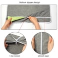 thumbnail image 4 of Bolsa para colgar ropa sucia con ganchos ajustables de acero inoxidable, la mejor opción para guardar ropa sucia, gris, 4 of 5