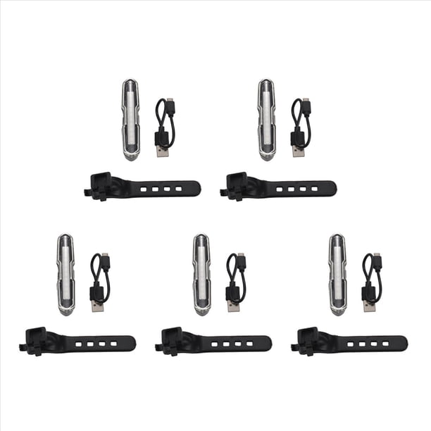 5X Led Luz de de Bicicleta Rojo y Azul Usb Recargable Impermeable Súper Brillante Luz de Emergencia Multiusos