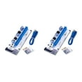 thumbnail image 2 of yingyy 6 -pin PCI -E Riser Board Interface 1x to 16x Adapter Graphic Card PCI -E Extender Board Blue white card blue line 2Set, 2 of 6