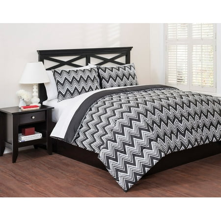 - East End Living Full/Queen Size Classic Chevron Duvet Set 3 pc Bag
